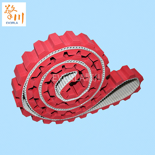 表面加紅膠開槽<a href='http://m.tbweb.cn/' target='_blank'><u>PU同步帶</u></a>